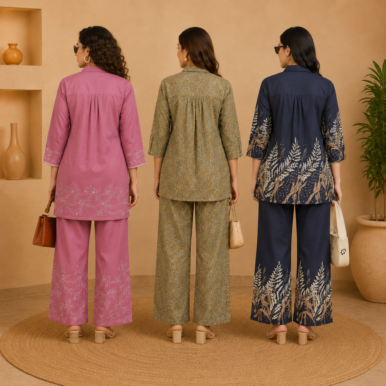 Women’s Co-Ord | Pack of 3 | Printed Casual Wear