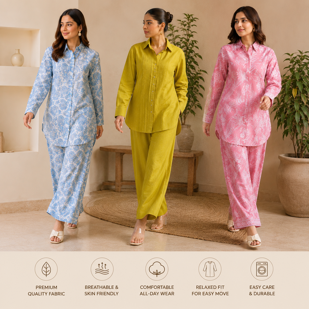 Women’s Co-Ord | Pack of 3 | Casual Wear