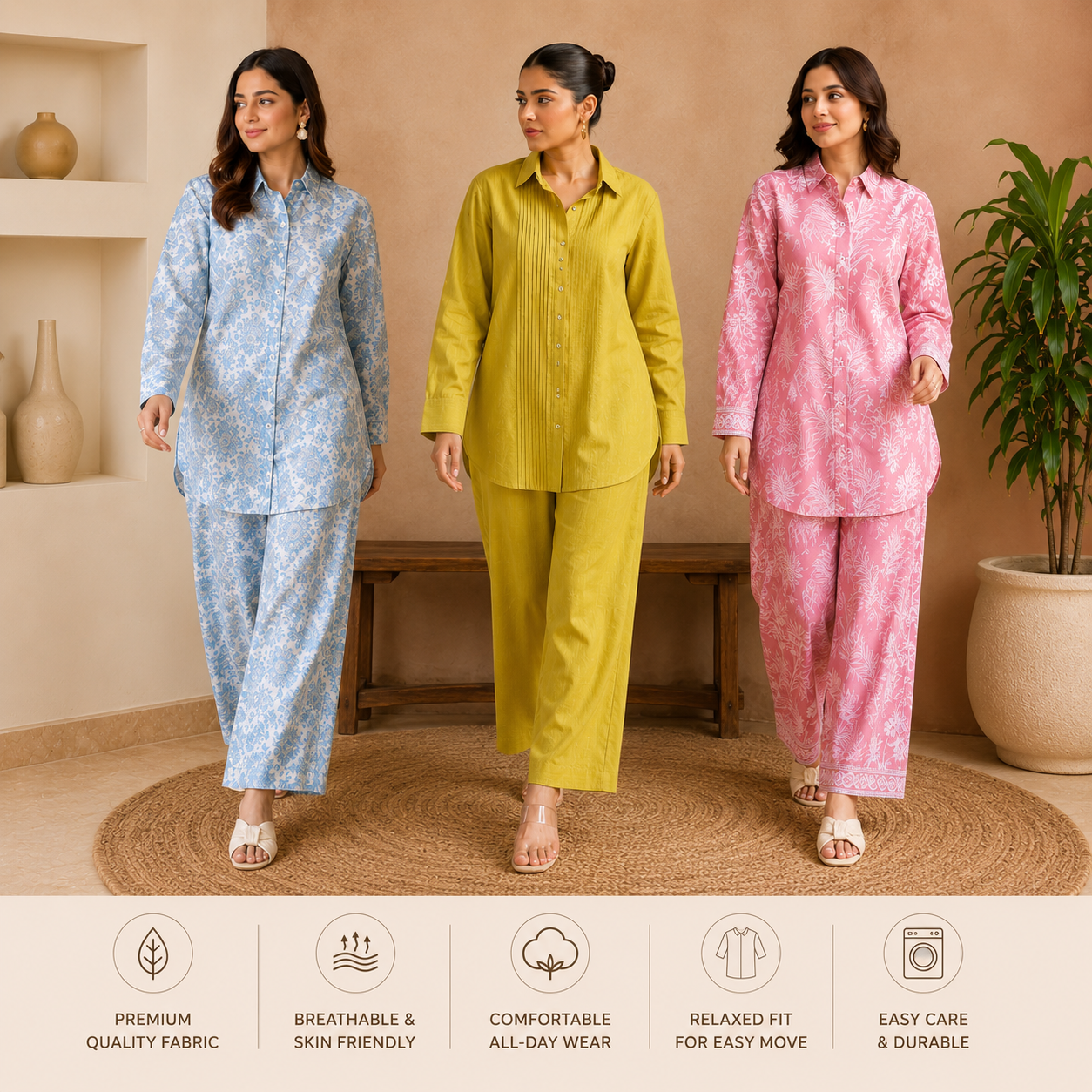 Women’s Co-Ord | Pack of 3 | Casual Wear